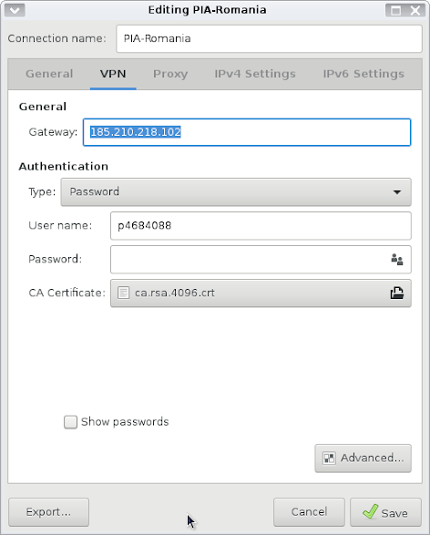 private internet access openvpn